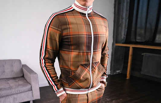 Men Casual Zipper Jacket Sports Wear